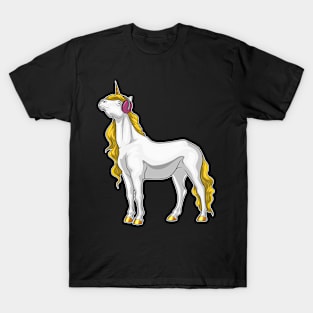 Unicorn Musician Headphone Music T-Shirt